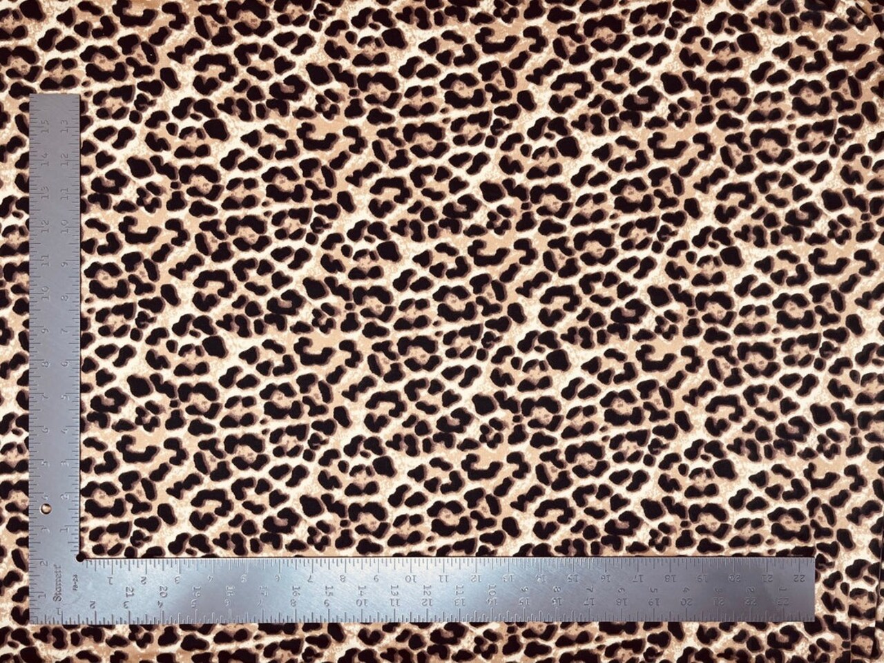 1 yard double brushed knit animal print fabric soft stretch for loungewear tops dresses 58"-60" inches